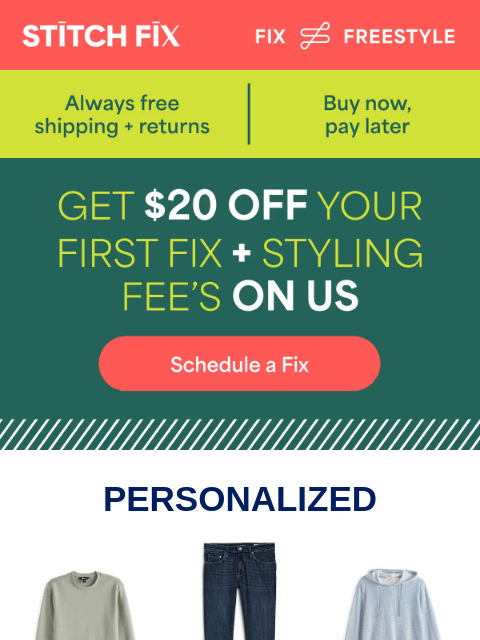 stitchfix newsletter: We’ve got your style