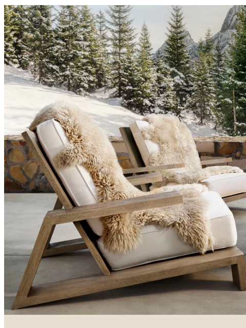 rh newsletter: A Winter Retreat. Inspired Outdoor Design in Premi...