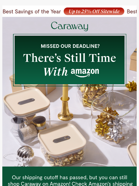 carawayhome newsletter: Late to Shop? Amazon Has You Covered