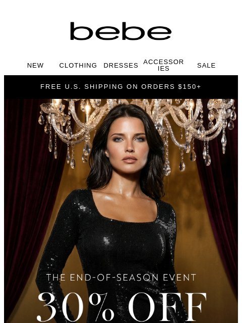 bebe newsletter: It's Giving *Treat Yourself* → 30% OFF SITEWIDE 🎁