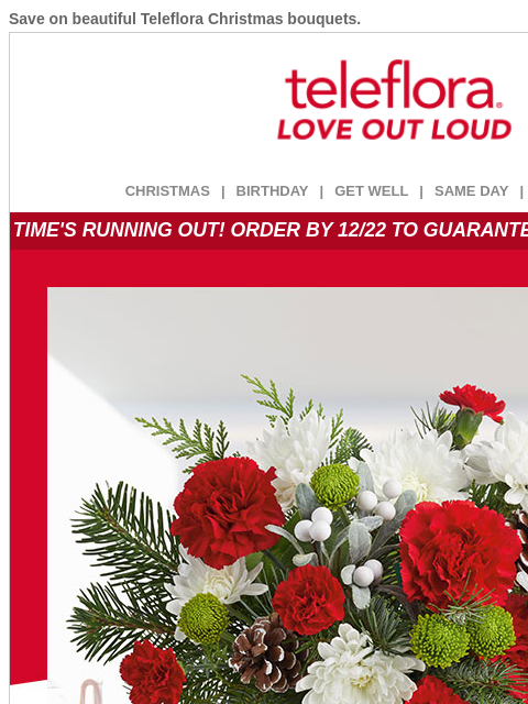 teleflora newsletter: LAST CHANCE! Use Your [$12.14] Credit Now