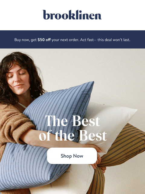 brooklinen newsletter: NEW Sheets are here!