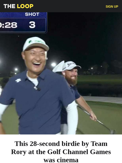 golfdigest newsletter: A 28-second birdie, Fred Couples' fashion move and...