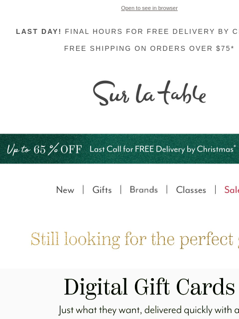 surlatable newsletter: Gift them just what they want with a digital gift ...