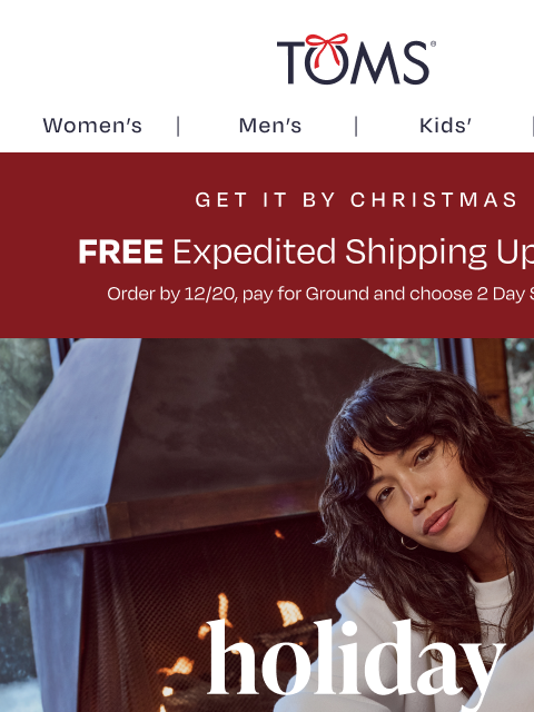 toms newsletter: Get $40 Boots Just in Time for Christmas