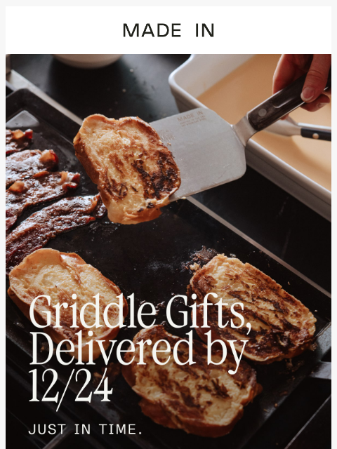 madeincookware newsletter: Gifts Delivered by 12/24 🎁