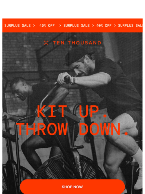 tenthousand newsletter: Your Full Training System, 40% Off
