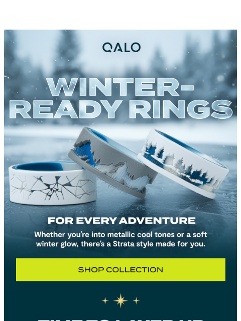 qalo newsletter: Winter-ready rings