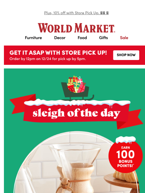 emailworldmarket newsletter: Last minute? Let us help. 🎁🤗