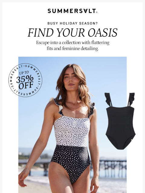summersalt newsletter: Collection Spotlight: Oasis 🌊