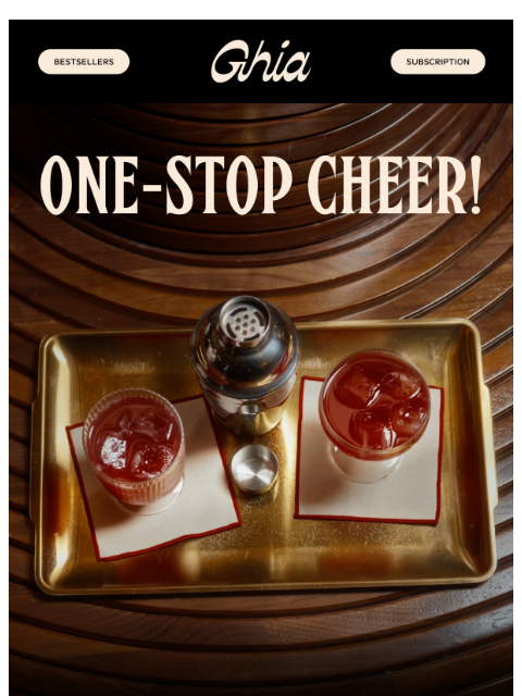 drinkghia newsletter: Your Last-Minute Fix 🥂