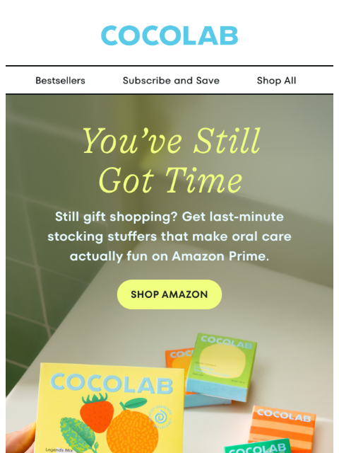 cocolab newsletter: Still time to grab great gifts