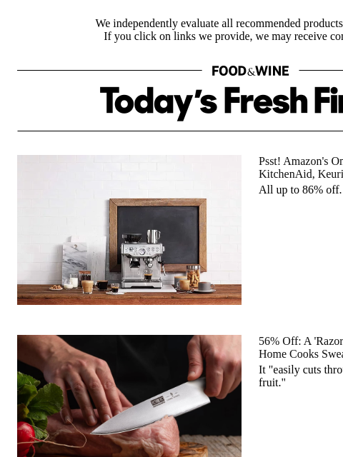 foodandwine newsletter: Amazon's One-Day Sale Is a Wonderland of Deals Up ...