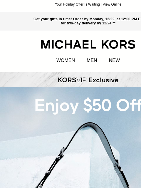 michaelkorsmail newsletter: KORSVIP Members: This A Sign To Treat Yourself