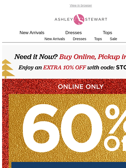 ashleystewart newsletter: 🚨60% OFF ACTIVE🏃‍♀️