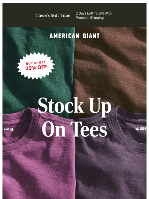 american-giant newsletter: Stocking Stuffers Await!