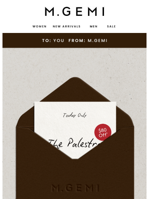 mgemi newsletter: $80 Off A His & Hers Favorite