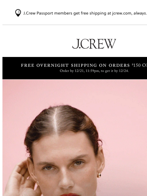 jcrew newsletter: Party outfits to ring in the new year