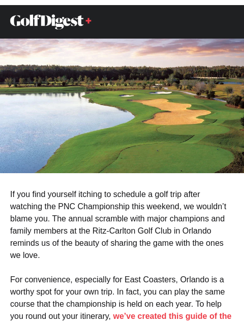golfdigest newsletter: The best public courses in Orlando