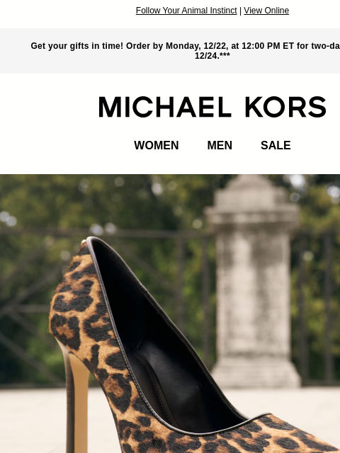 michaelkorsmail newsletter: Go Wild! You’ve Got Up To 60% Off