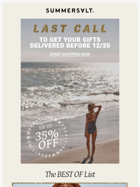 summersalt newsletter: You’ve Still Got Time 🎁