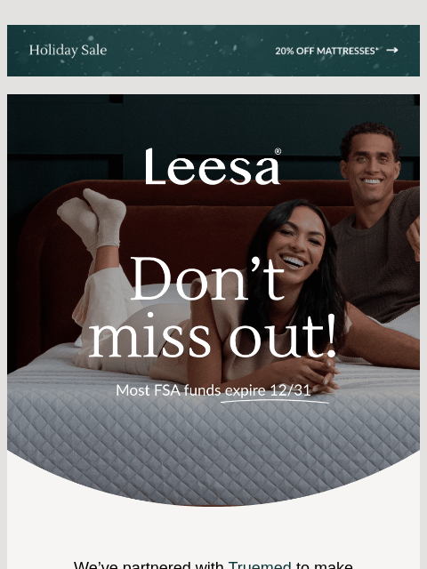 leesasleep newsletter: Your FSA dollars are about to expire