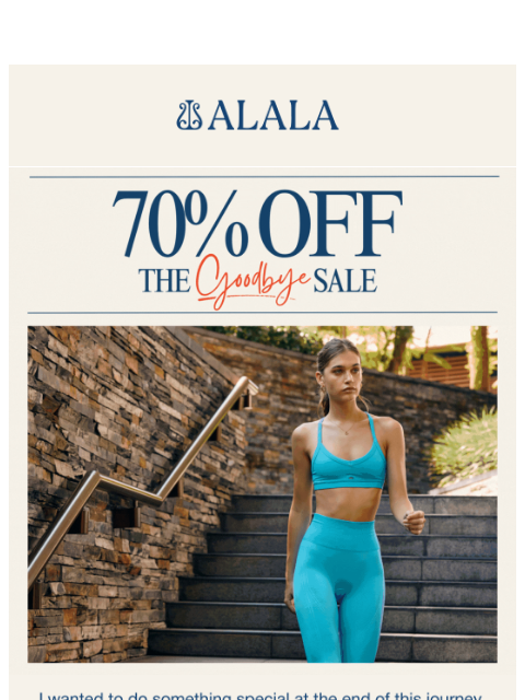 alalastyle newsletter: 70% Off Everything: My Final Thank-You Gift
