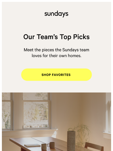 sundays-company newsletter: Our Team Is Obsessed With These…