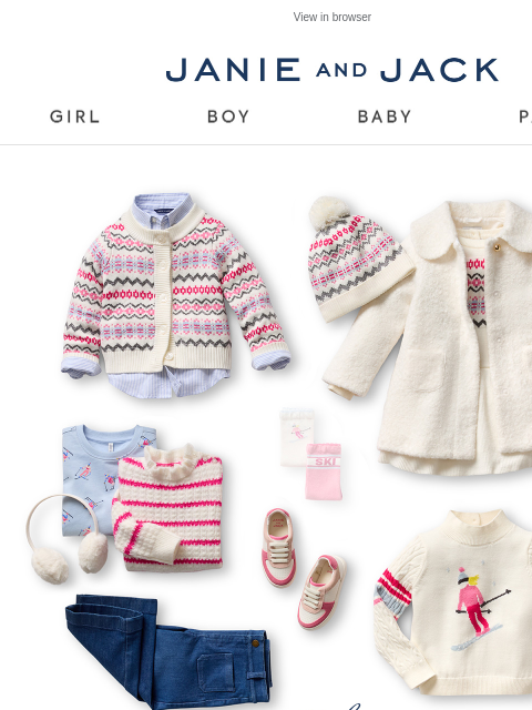 janieandjack newsletter: Give winter a warm welcome...