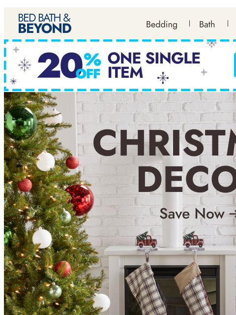 bedbathandbeyond newsletter: Get ready for next year🎄