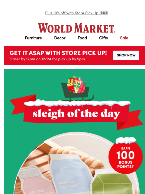 emailworldmarket newsletter: ❗So. Many. Stocking Stuffers!