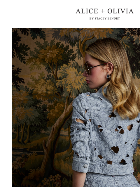 aliceandolivia newsletter: Laser-Cut Denim Sets