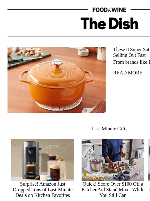 foodandwine newsletter: These 8 Super Saturday Kitchen Gifts Are Selling O...
