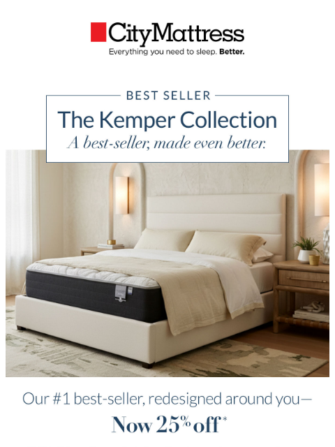 citymattress newsletter: Your Bed, Your Way: Meet the Kemper Collection