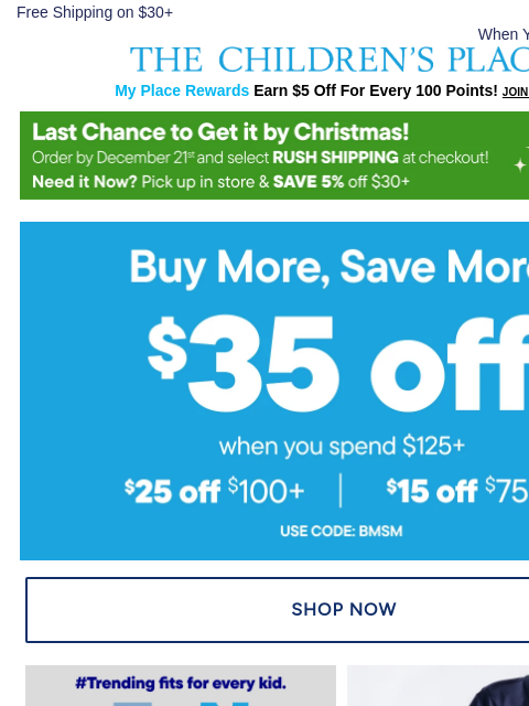 childrensplace newsletter: $14.99+ Denim D.E.A.L.S. 💙👖