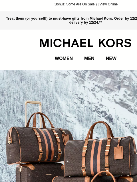 michaelkorsmail newsletter: Booked Your Flight? Now Pack These.