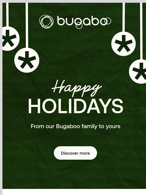 bugaboo newsletter: Happy holidays 🤍