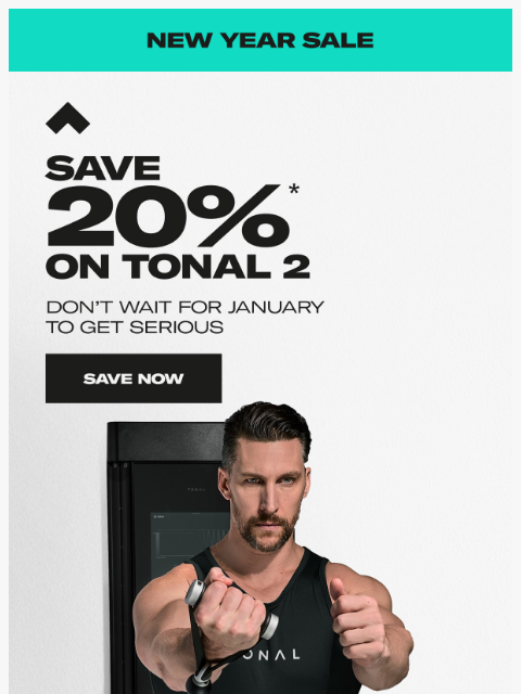 tonal newsletter: Save 20% on Tonal. Plus, 0% APR