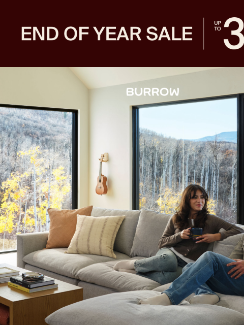 burrow newsletter: A Better Way to Stay In, Now on Sale