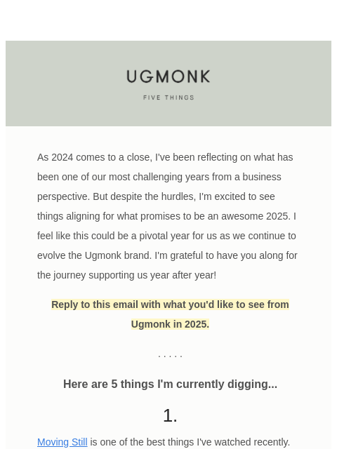 As 2024 comes to a close, I've been reflecting on what has been one of our most challenging years from a business perspective. But despite the hurdles, I'm excited to see things aligning for