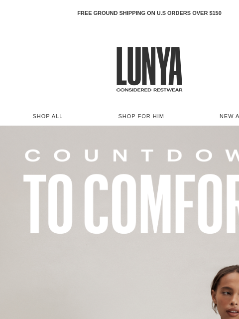 lunya newsletter: CHAMPAGNE (AND THESE)