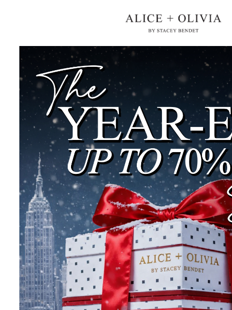 aliceandolivia newsletter: UP TO 70% OFF STARTS NOW!!!
