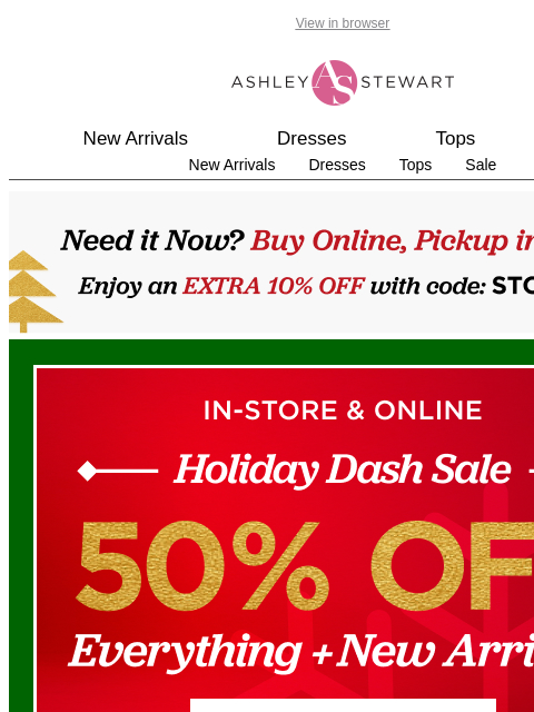 ashleystewart newsletter: On Trend: 50% off Emerald Green 💚🍀✔️