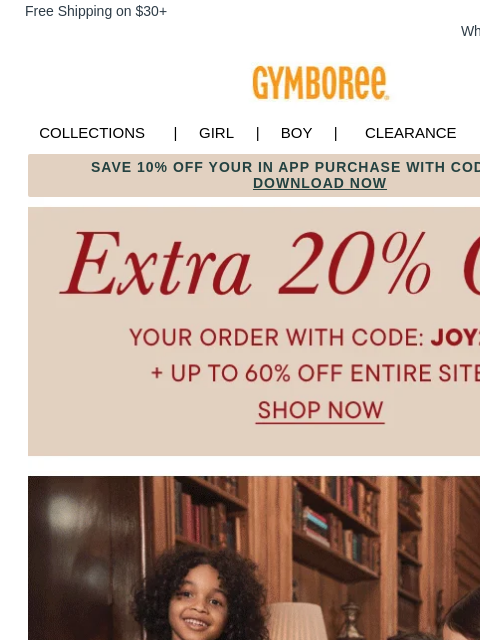 gymboree newsletter: Shop last chance savings: EXTRA 20% off!