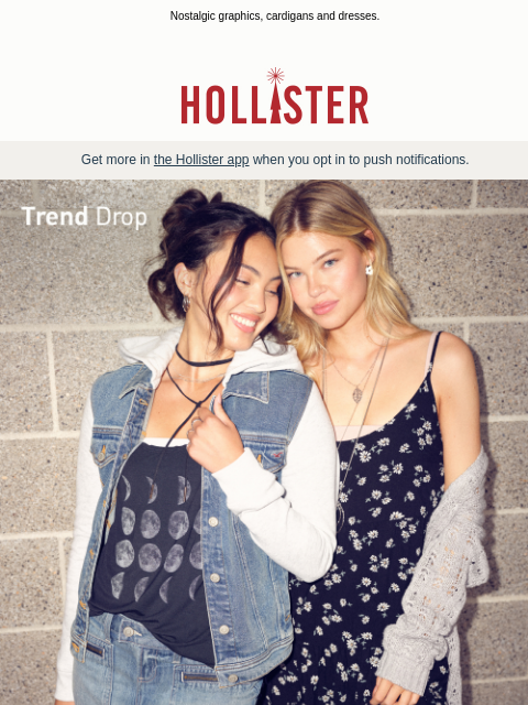 hollisterco newsletter: Trend Drop: Current Mood Board 🖤
