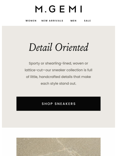 mgemi newsletter: Our Sneakers Stand Out