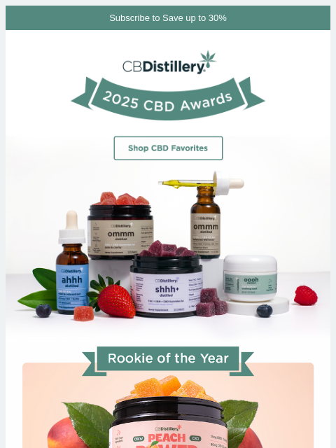 thecbdistillery newsletter: And the Winners Are...