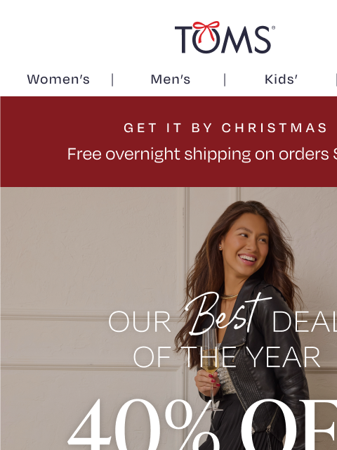 toms newsletter: PSA: Our Best Deal of the Year Ends TONIGHT