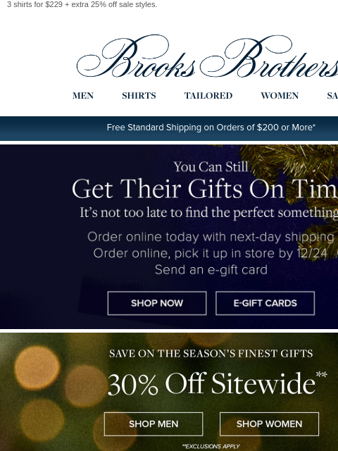 brooksbrothers newsletter: 30% off suiting that works for you, PLUS