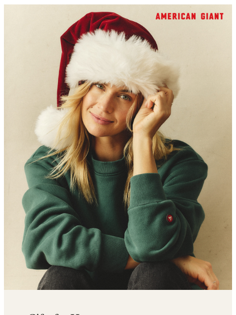 american-giant newsletter: Perfect Gifts For Her Await! 🎁